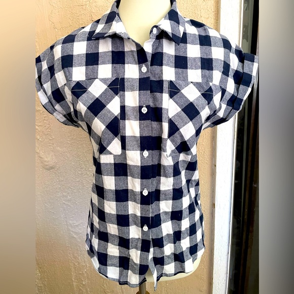 Navy Check Shirt - Picture 1 of 4